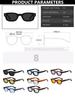 Rivet Rectangular Sun Glasses Glasses Men Ladies Driving Sun Eyeglasses Classic Square Ladies Trendy Eyewear UV400