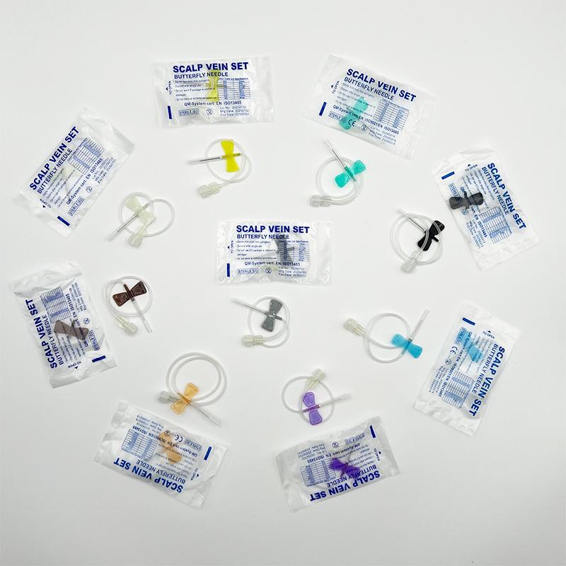 50 PCS Disposable Screw-type Butterfly Infusion Needle Double-wing Infusion Needle for Pet Care Room Suitable for Cats and Dogs