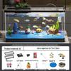 Acuario de Peces Betta de Alta Definición con Filtro y Oxigenador Integrados para Decoración de Sala de Estar
