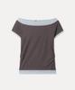 MIXXO Boat Neck Layered T-Shirt Re Lwg40Ms_Miwhwg71Qa