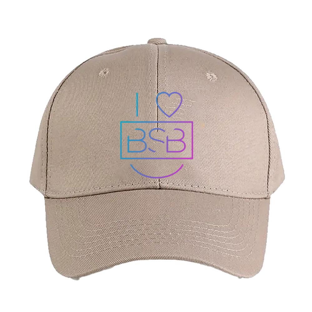 i love Backstreet Boys Caps Summer Adult Baseball Cap Adjustable with Curved Brim Duckbill Hat Protection Sun Hats