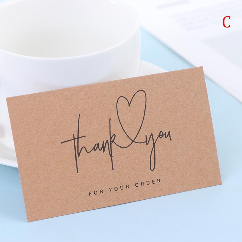 Tarjeta de agradecimiento kraft tarjeta decorativa de agradecimiento