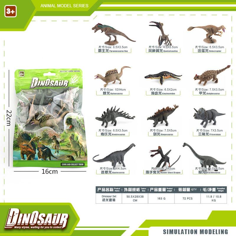 Authentic Style Dinosaur Model Collection Including Velociraptor Tyrannosaurus Triceratops And Stegosaurus Ideal For Gifts C And