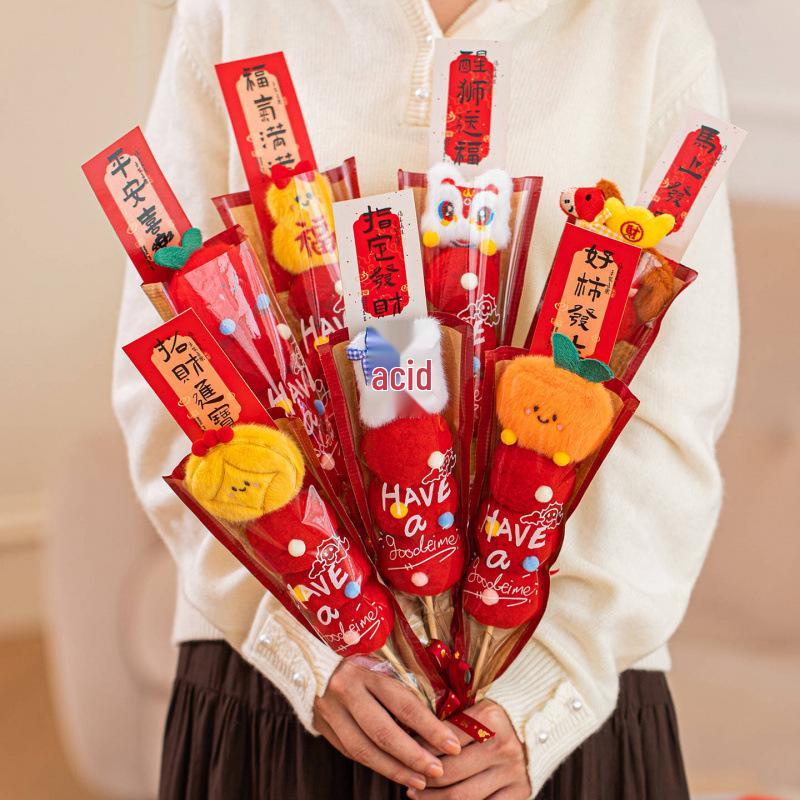 Plush Candied Hawthorn Horse Ornament: Spring Festival/New Year Decoration Gift