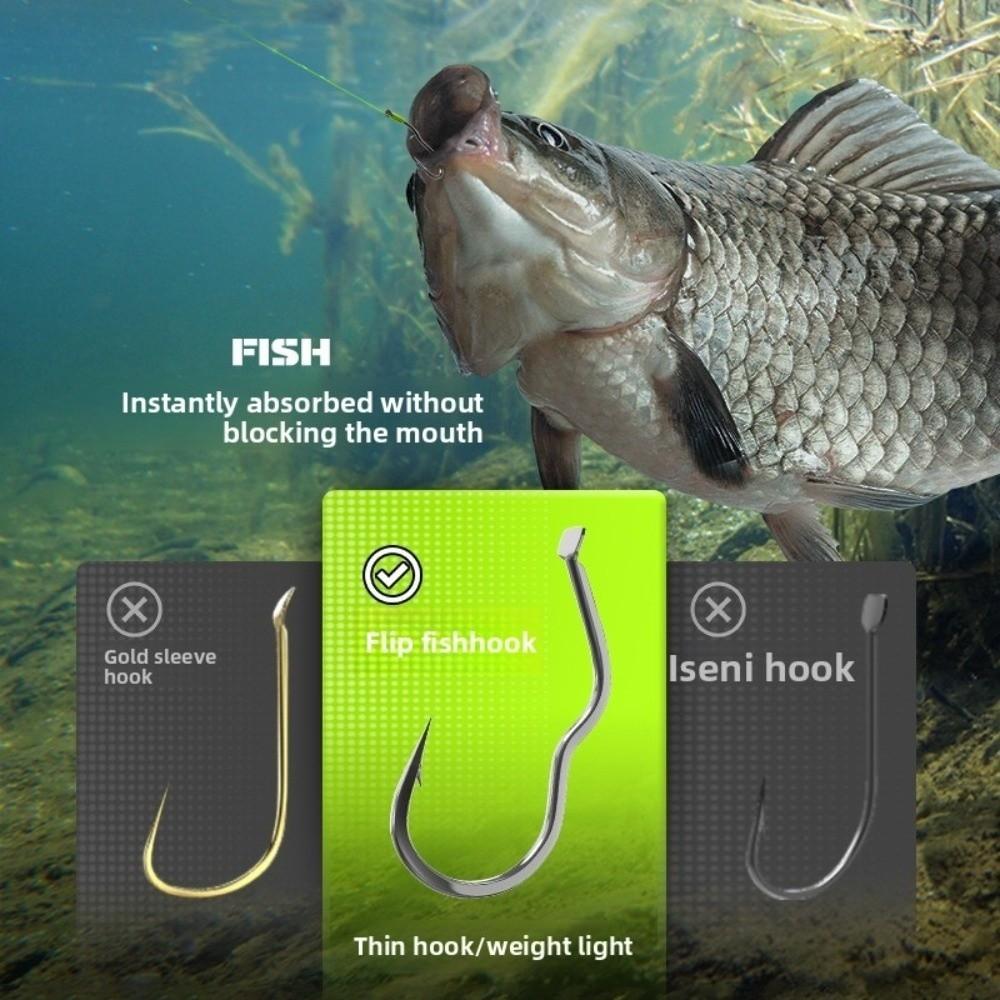 Four Strong Hooks Fishing Hooks Carbon Steel Sea Box Hook Carp Square Square Tackle Carp Fishing