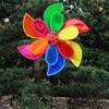 PVC Glitter Rotating Sunflower Stake Standing Lawn Flower Pinwheel  Outdoor Party Picnic Decor