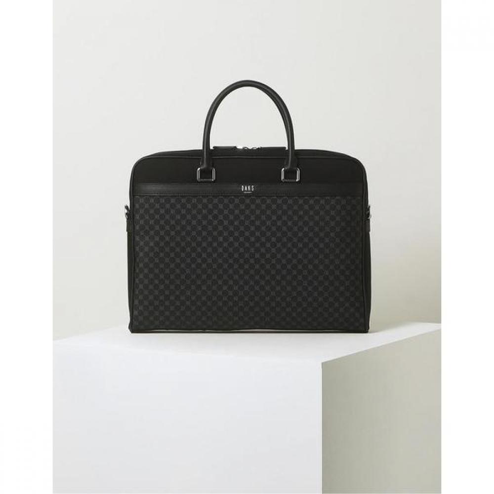 Daks Dd Lewis Leather Mix Briefcase  15 Inch Laptop 