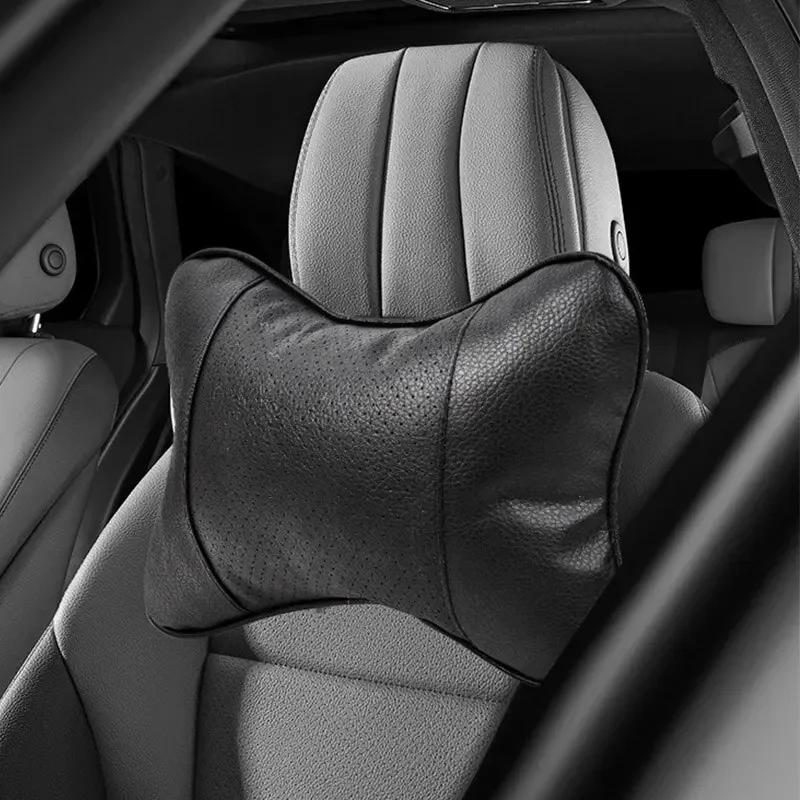 Car Seat Headrest Pillow – Breathable Mesh Neck Restraint & Relaxation Cushion for Auto Safety