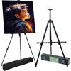 BRUSTRO Artists Lightweight Metal Easel | Holds Canvas from 6"" To 32"" | Portable, Multifunctional, Foldable, Ideal for