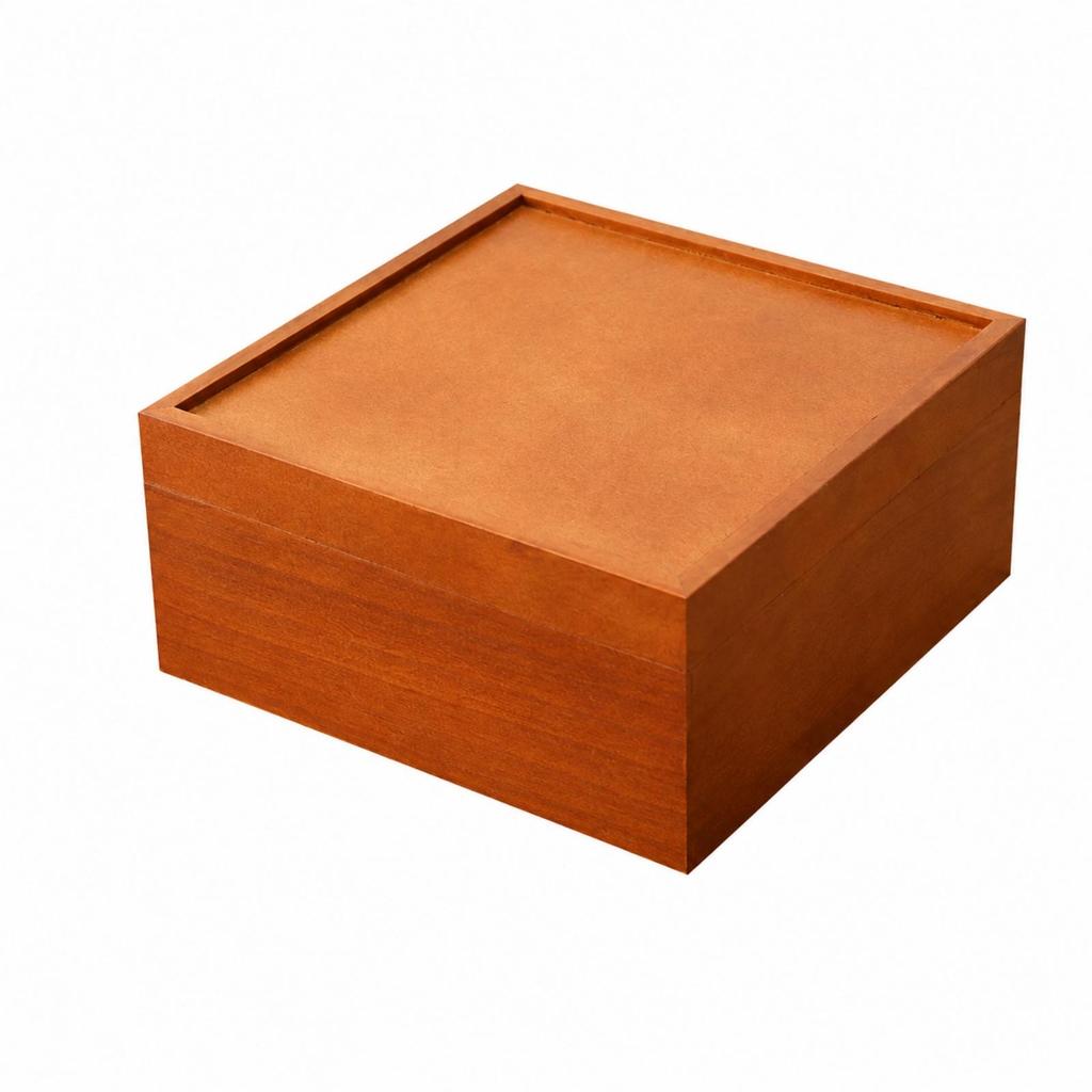 Handcrafted Wooden Box with Removable Lid Versatile Gift