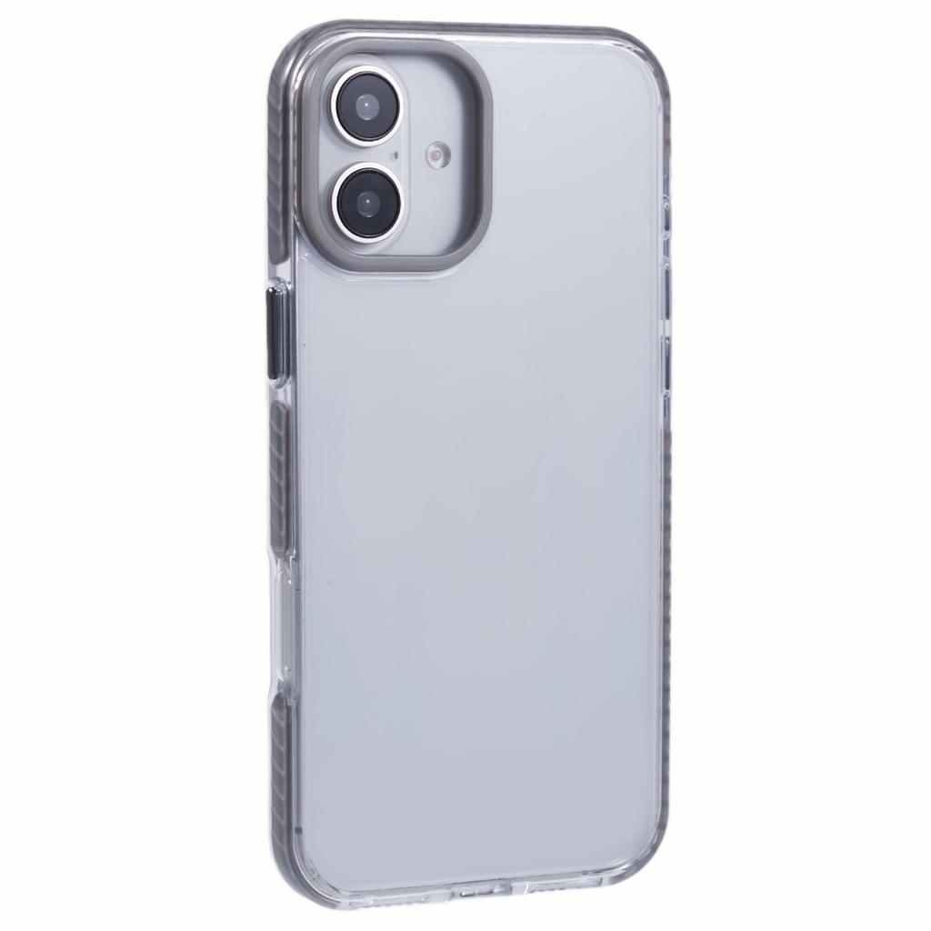 For iPhone 16 Clear Case TPU+PC Shockproof Phone Back Cover