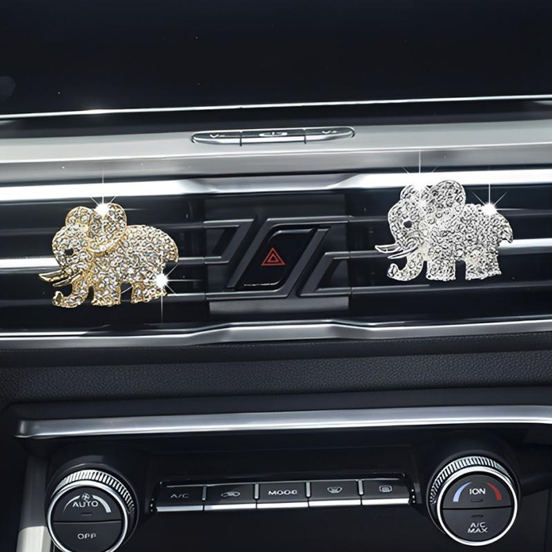 Cute Elephant Car Air Freshener Vent Clip For Air Conditioning Vents And Interior Decoration