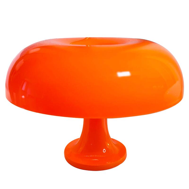 Danish USB Mushroom Table Lamp - Minimalist Decorative Light for Living Room, Bedroom, or Bedside