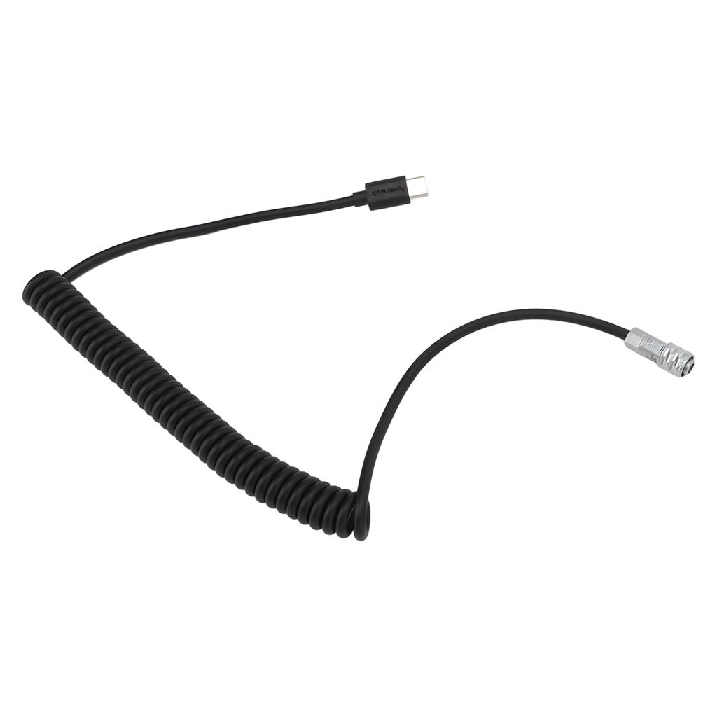 Type C Coiled Cable Professional USB C To BMPCC4K BMPCC6K Trigger Coiled Power Cable with Indicator