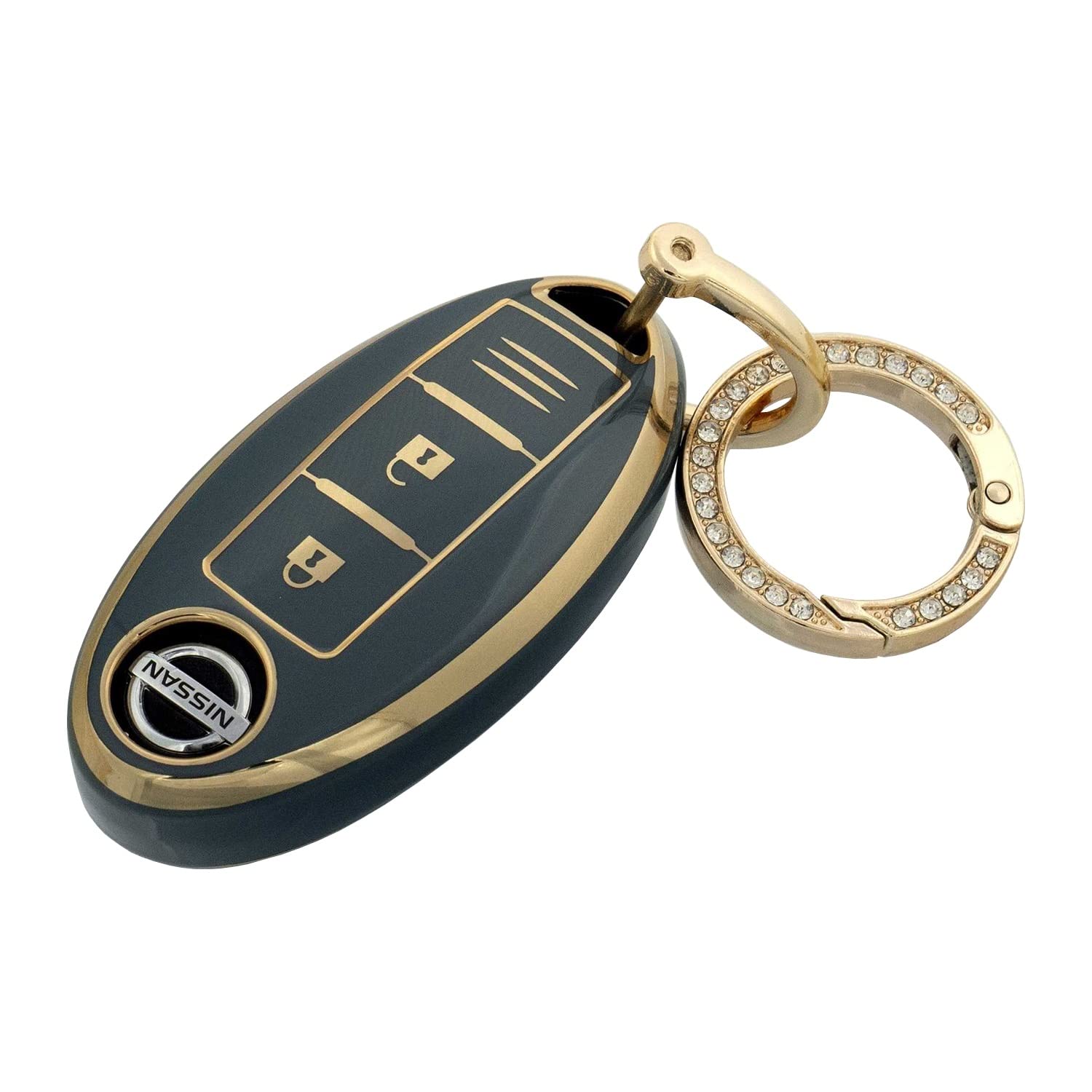[SKYBELL] Key Case Nissan Key Cover Compatible with Nissan Serena серый