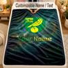 Flannel BlanketNorwich City Custom Name Text Personalized Soft Warm Throw Blanket Home Decor Gift