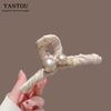 Elegant Black Velvet Claw Clip - High-End Retro Hair Accessory for Women, 2024 Autumn/Winter Style