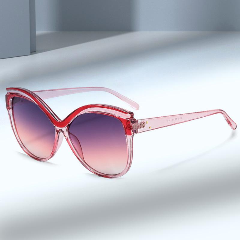 

2022 Large Butterfly Cat Eye Women s Retro Contrast Candy Color Sunglasses