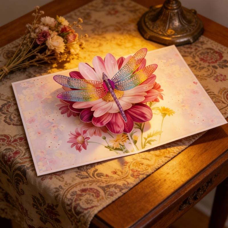 3D Popup Honeycomb Bees Greeting Card With Envelope For Holiday Celebration Gift Birthday Card for Men Women