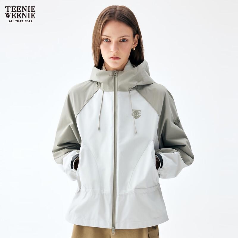 Teenie Weenie Women's Bear Letter Hooded Jacket