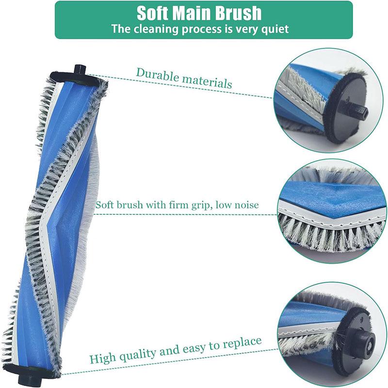 ECOVACS Deebot T30 Pro MAX Dammsugartillbehör: Mopp, Rullborste, Filter, Dammpåse.