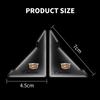 2pcs Transparent Silicone Anti-Scratch Stickers Car Door Corner Protection Cover For Cadillac Logo CT4 CT5 XT5 XT6 XTS ATS-L