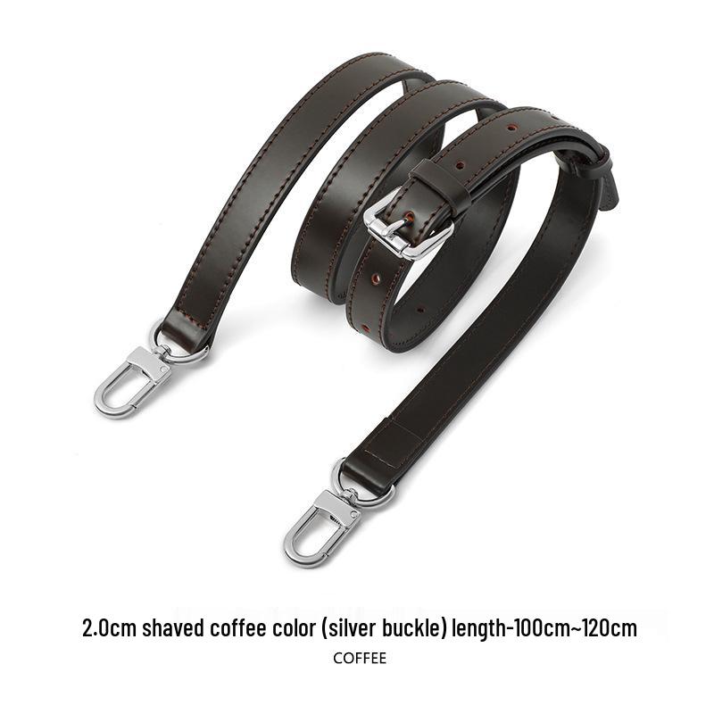 Ma Huang Shi A-54 Coffee Color Adjustable Cowhide Shoulder Strap Women's Crossbody Bag
