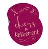 Inkdotpot Pack Of 100 Real Gold Foil Paper Tags Cheers To Retirement Favor Hang
