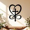 Premium Heart-Shaped Metal Wall Art for Autumn, Valentine's & Weddings