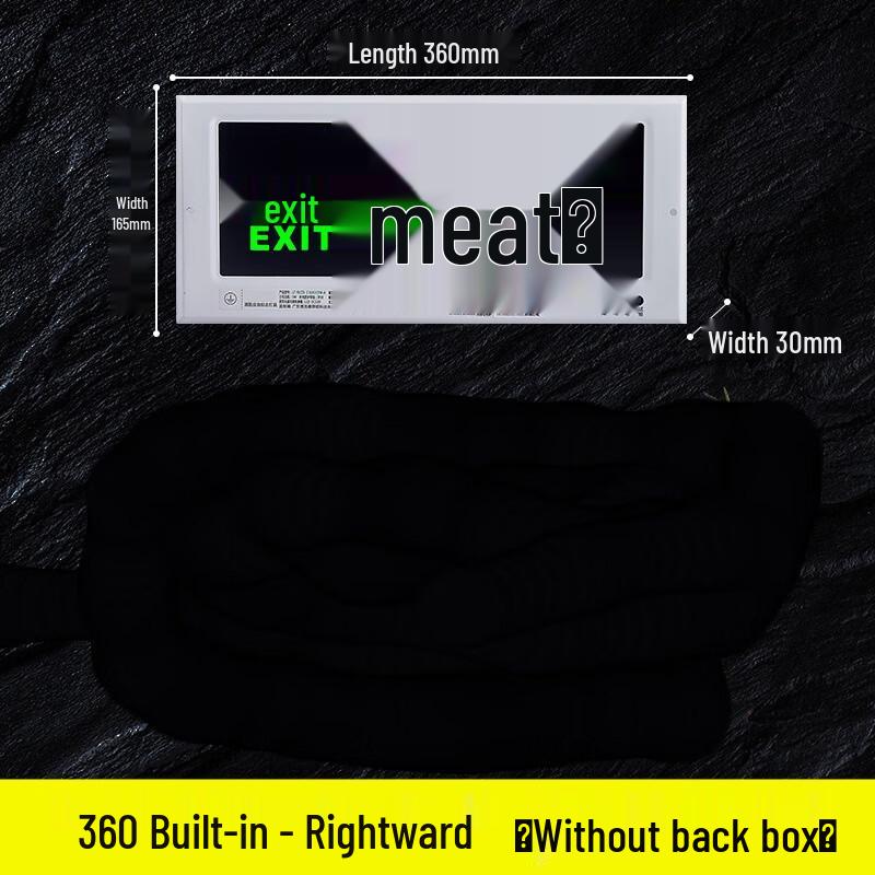 Embedded Directional Exit Sign Light