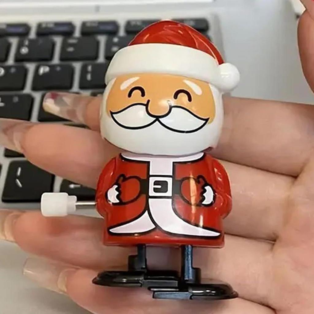 Wind Up Christmas Toys 12 Pcs Clockwork Walking Toys Santa Reindeer Set Kids Party Favors for Boys Girls Toddler Classroom Gift