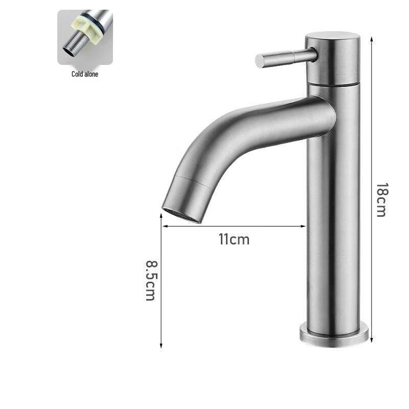 Lindong 304 Stainless Steel Tall Basin Faucet
