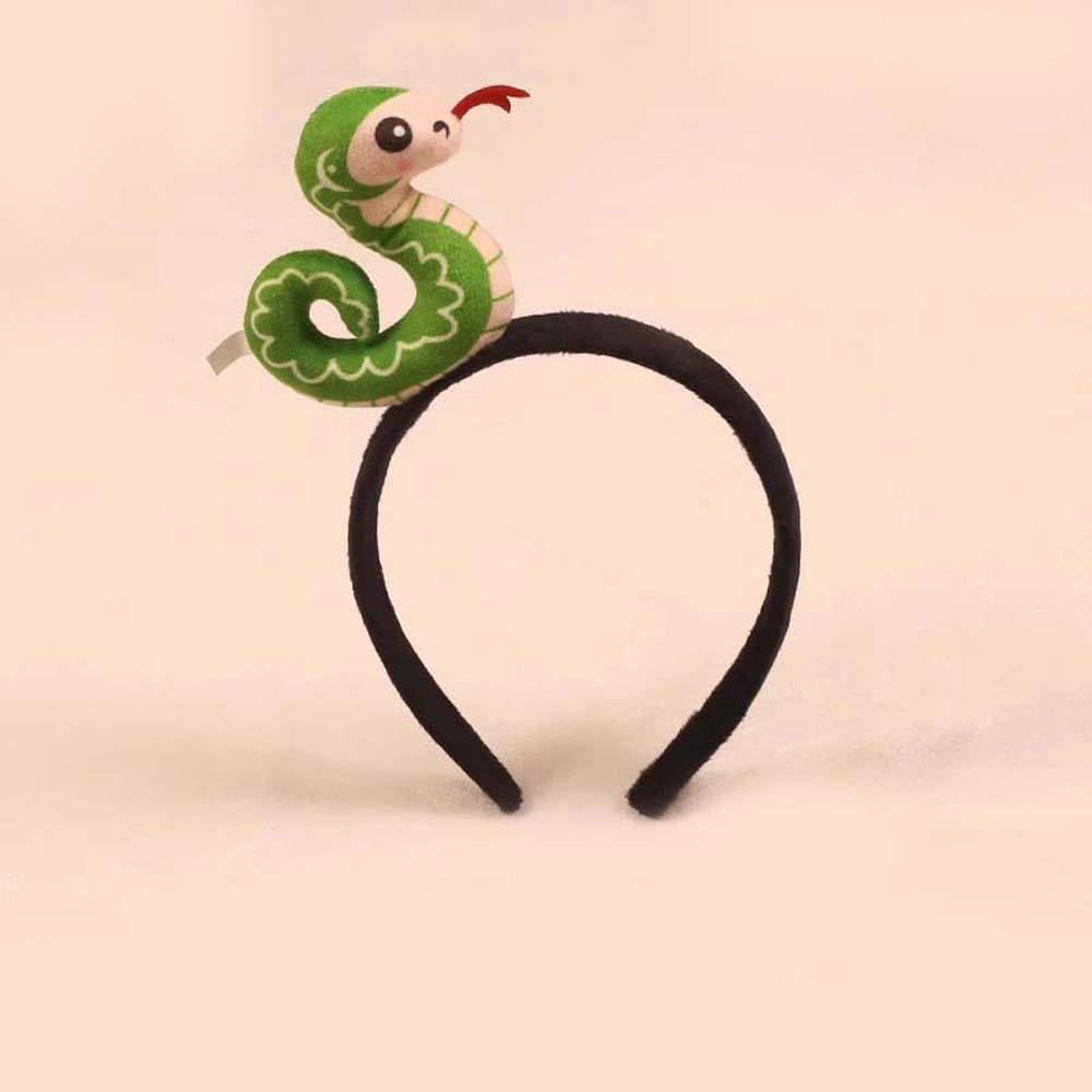 Korean Style Plush Snake Headband Headwear New Year Hair Hoop Creative Plush Snake Hairband  Party