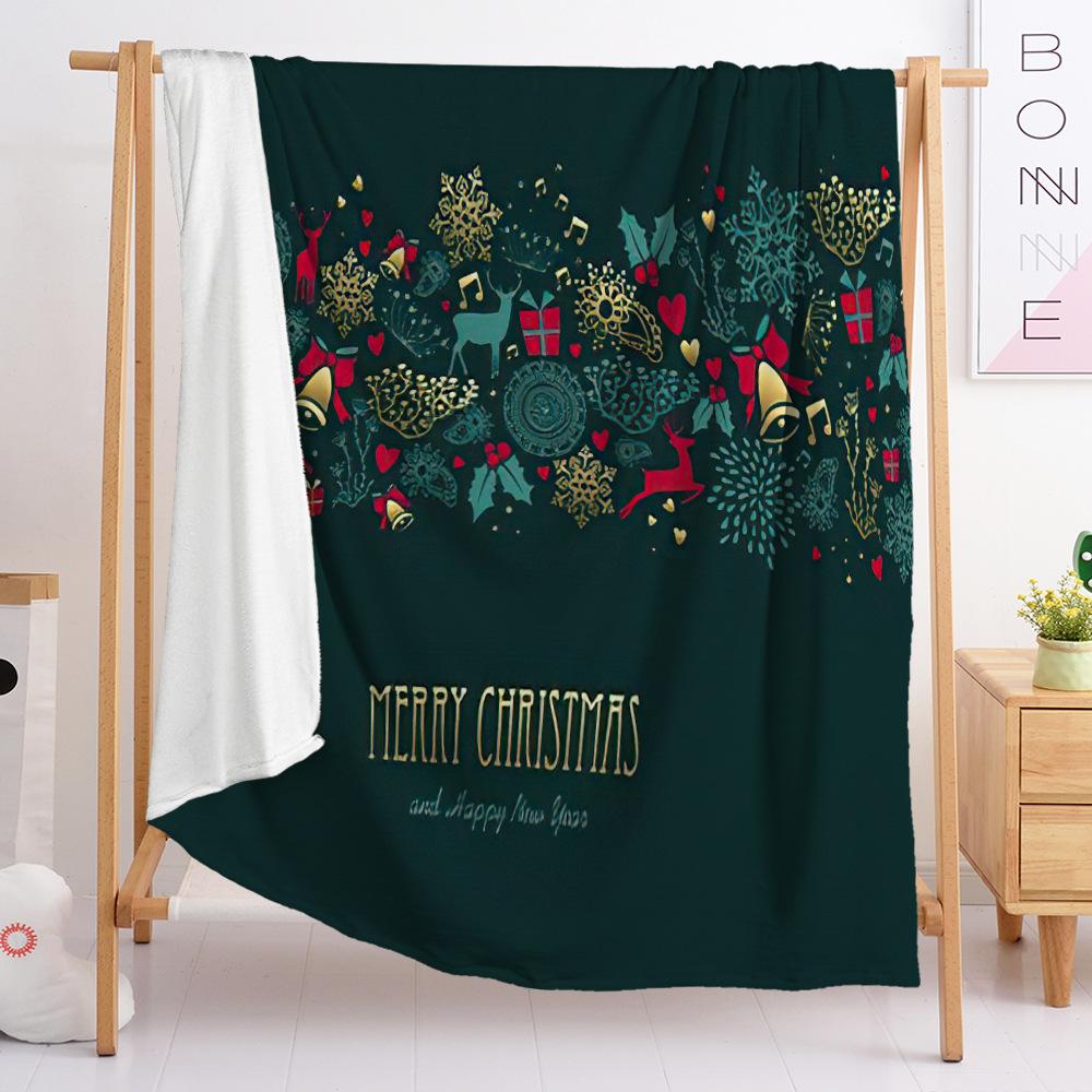 Flannel Blanket Bedroom Blanket European And American Blanket Christmas Theme Blanket Universal In All Seasons