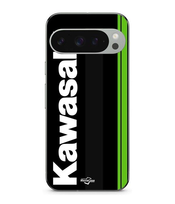 Coque - MANIACASE - Google Pixel 9 Pro XL - Souple - Noir - Kawasaki Floride Moto Marseille