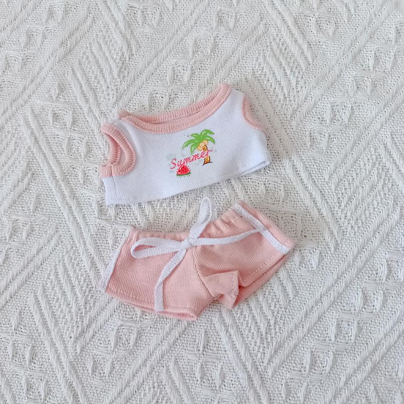 

15/17cm Labubu II Idol Doll Clothing - Shirt & Cargo Pants Set, Pose Party Accessories, DIY Handmade Themed Decorations no doll