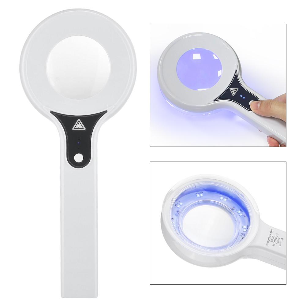 Face Skin Diagnostic Light Portable Facial Salon Beauty Analyzer Rechargeable Skin Analyzing Testing UV Lamp