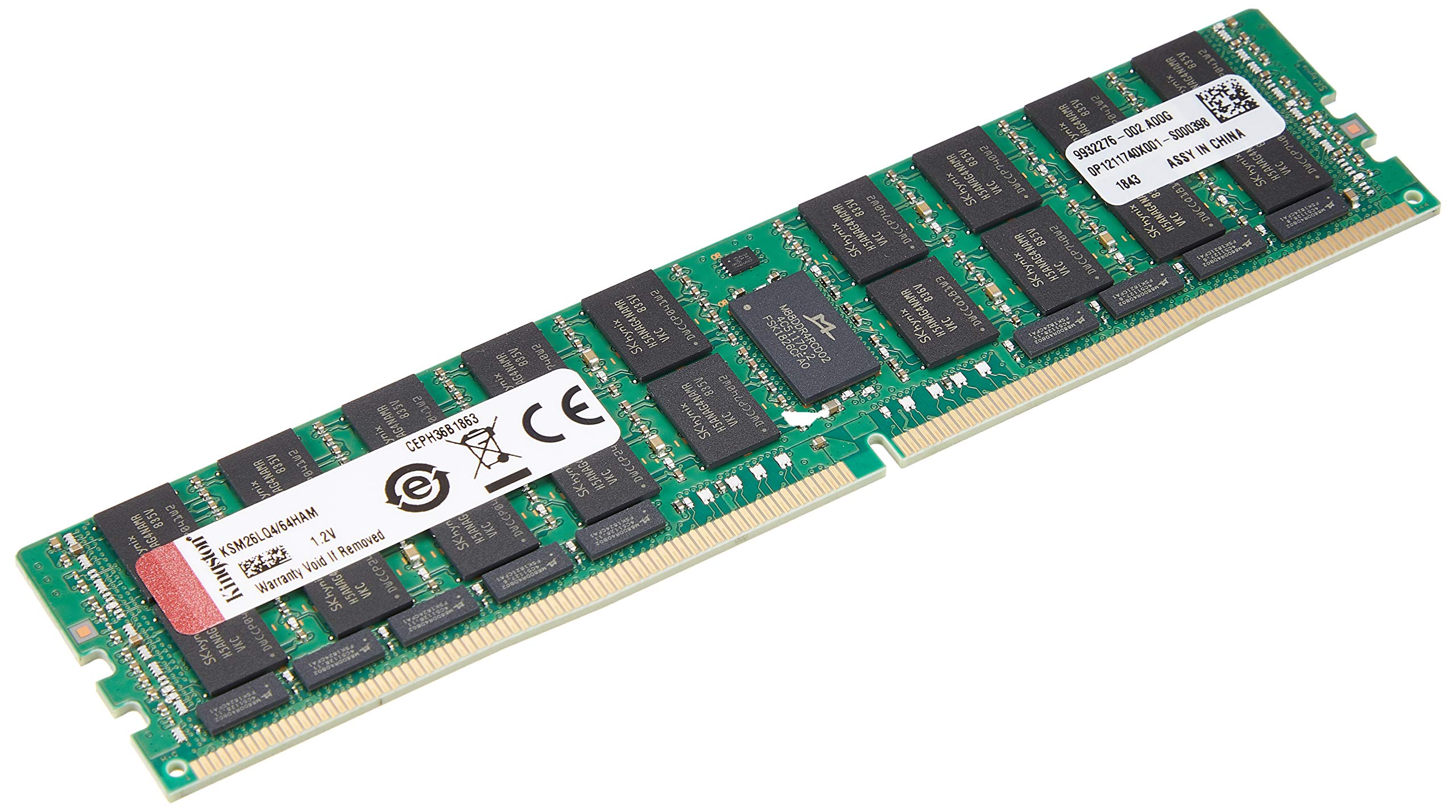 

Kingston 64GB DDR4 2666MHz ECC CL19 4Rx4 Load Reduced DIMM Chip Fixed Hynix A Montage KSM26LQ4/64HAM 1.2V