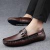 2025 spring and autumn new men's Doudou shoes men's deodorant casual shoes one-pedal lazy shoes driving shoes