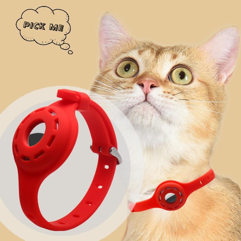 New Silicone Anti-Lost Pet Cat Collar Protective Tracker Anti Lost Positioning Collar Adjustable Pet Collar