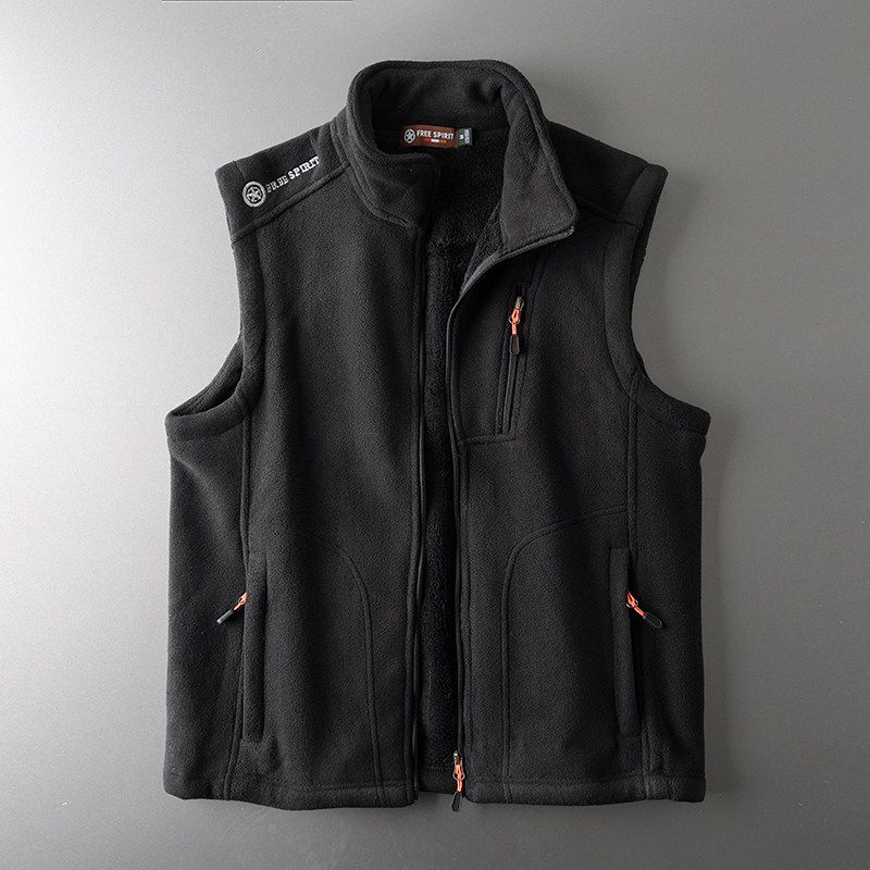 Мужской тактический жилет из поларфлиса, экспортный Black 3XL