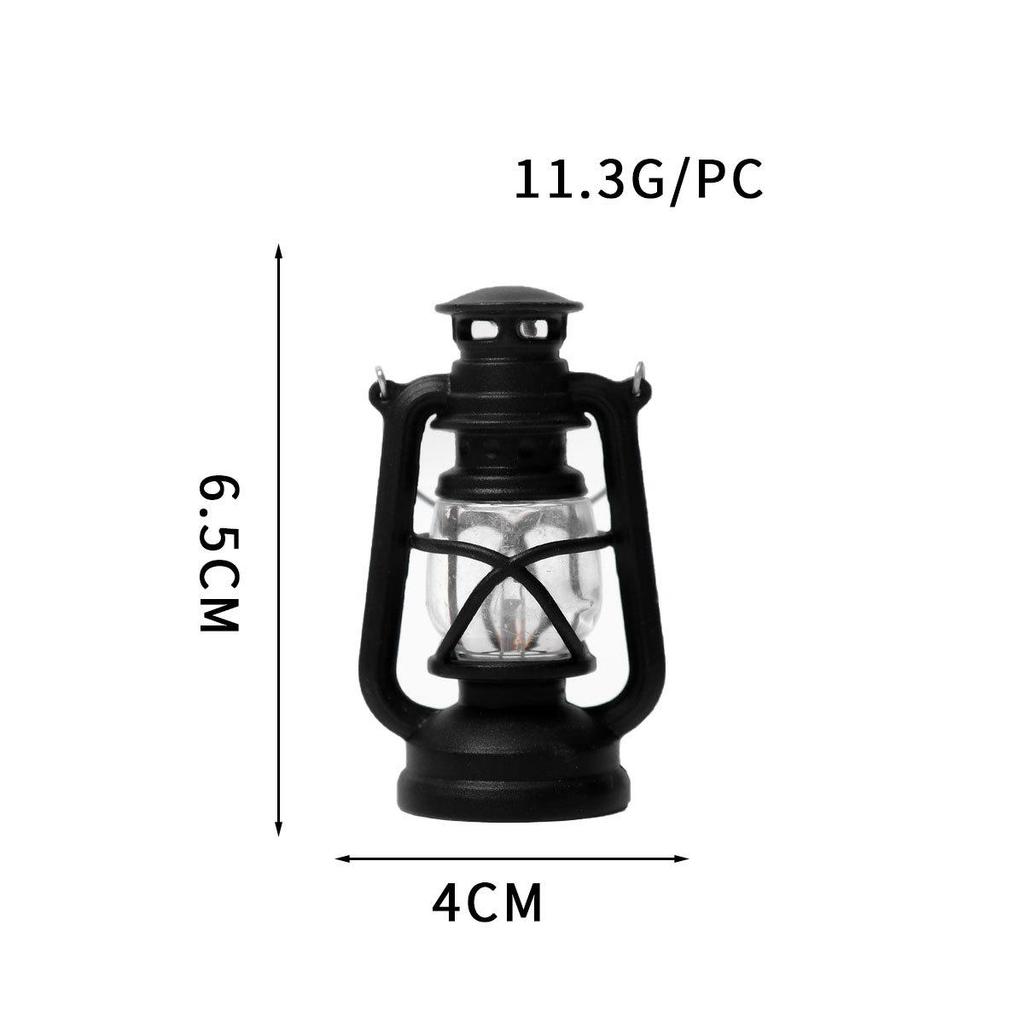 Vintage LED Mini Oil Lamp Lantern - Home Decor & Photo Prop Gift.