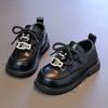 New Spring and Autumn style girls' small leather shoes, cute cartoon British-style small leather shoes for girls
