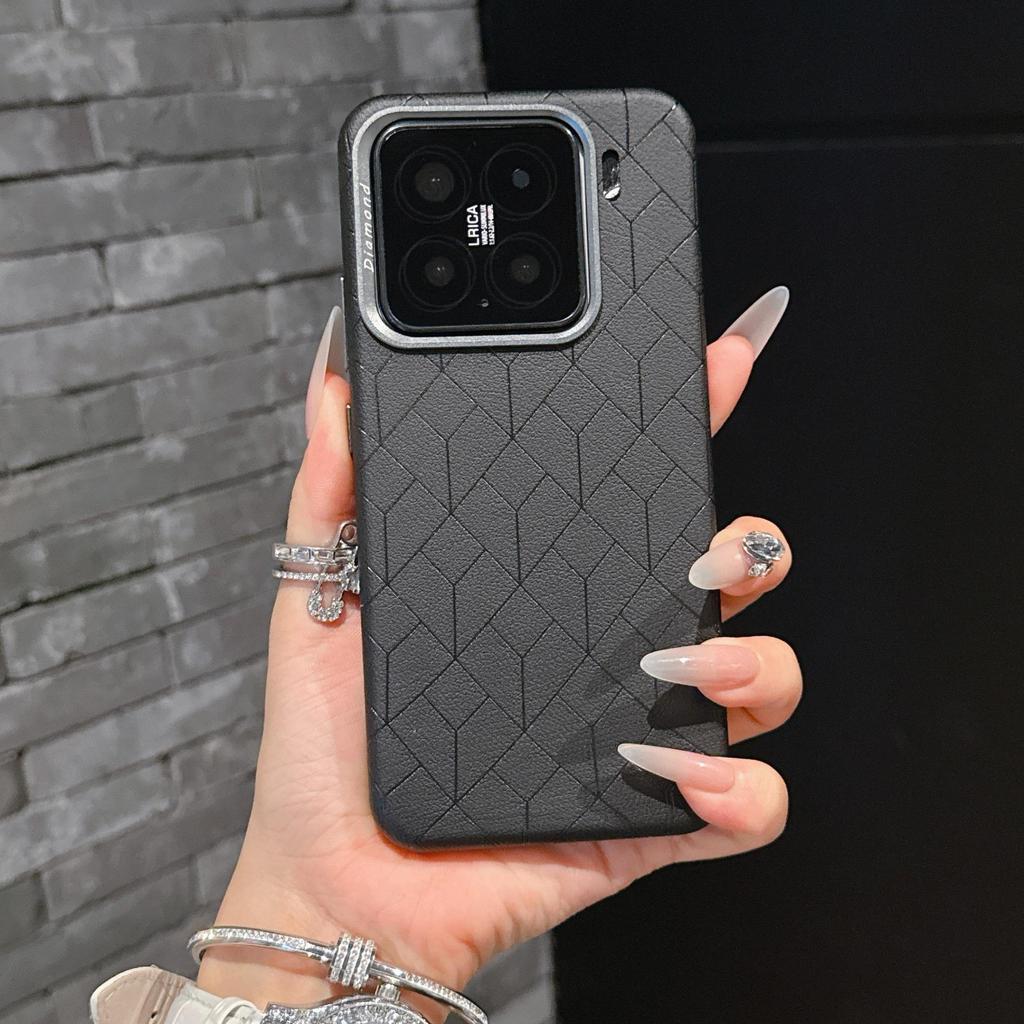 Rubik's Cube Embossed Full Coverage Magnetic Phone Case for 15 Pro - Drop-Proof Protection