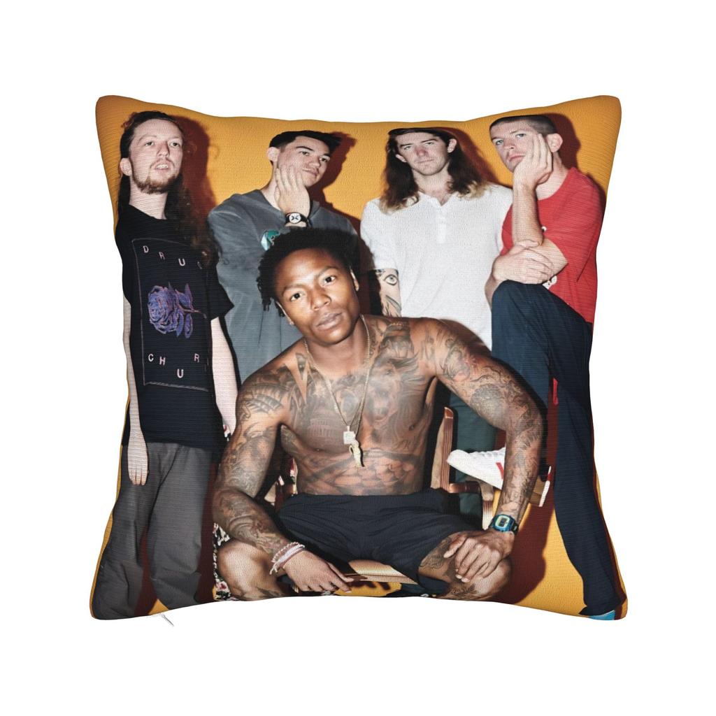 Decorative Pillow Covers Turnstile Rock Band Tour Merchandise Living Room  Throw Pillow Case Cover Square Multiple Sizes