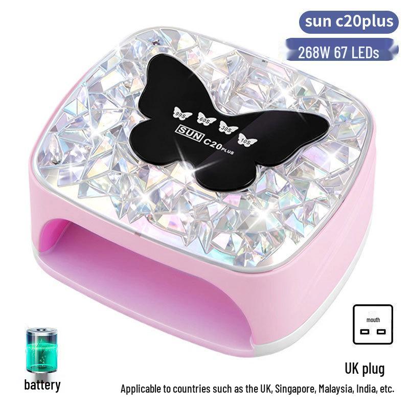 256W High Power UV/LED Dual Light Nail Curing Lamp