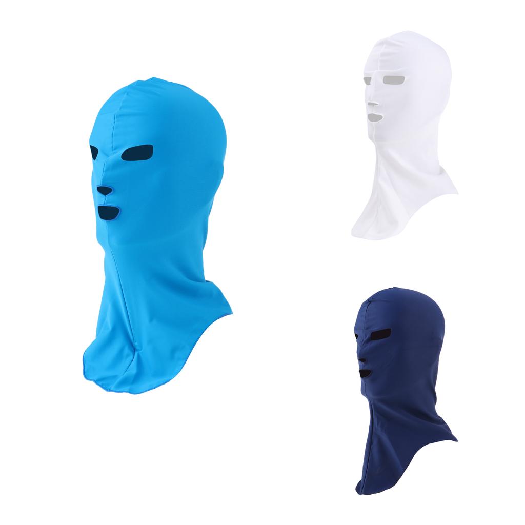 Buy Swimming Cap Sunblock UV Protection Full Face Mask Head Neck Cover ...