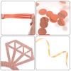 16 szt. Różowe złoto Bride To Be Diamond Banner Dekoracje Hen Party Supplies Decor