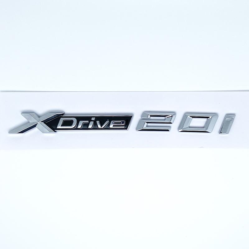 3D ABS XDrive Emblem Car Fender Rear Trunk Sticker X Drive 20d 20i 23d 23i 25d 25i 28d 28i For BMW X1 X2 X3 X5 X6 X7