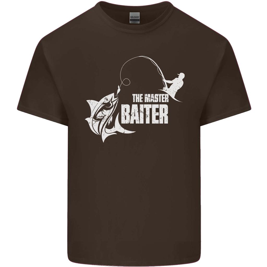 Fishing the Master Baiter Funny FisherUnisex Unisexs Light Cotton TShirt